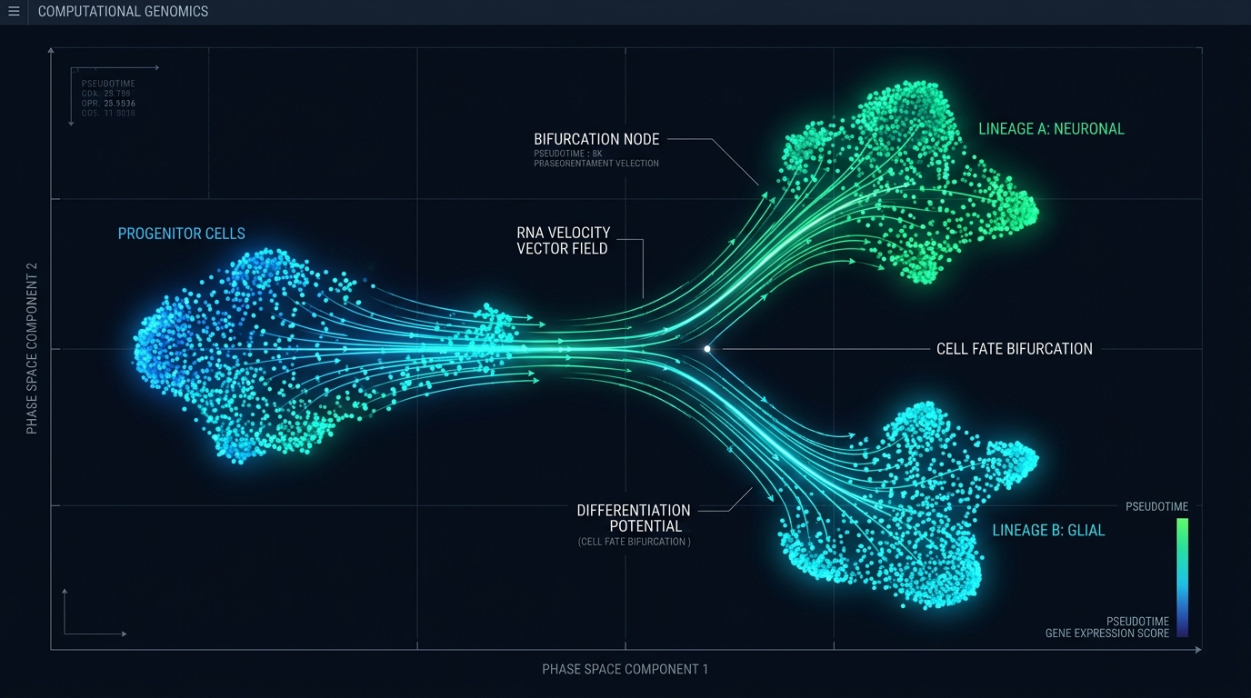 Cell fate trajectory and bifurcation manifold representing predictive systems biology